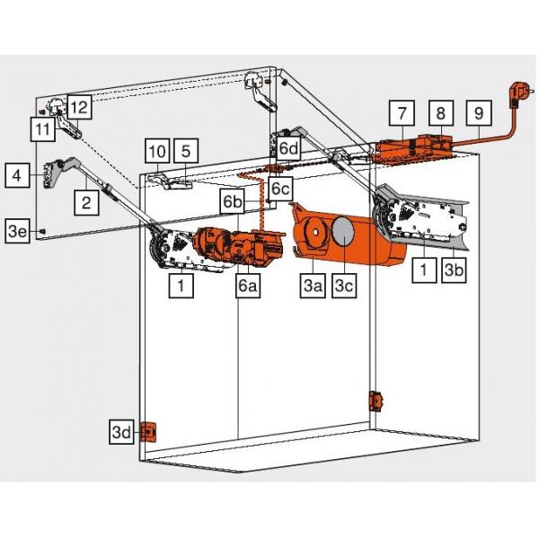 SERVO-DRIVE-Set AVENTOS HF, HL, HS